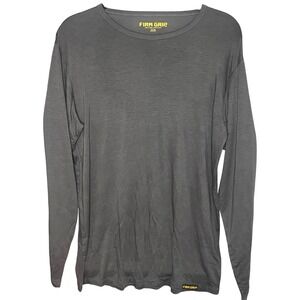 Firm Grip Mens Long Sleeve Base Layer T-Shirt Gray NKM100 Size Medium